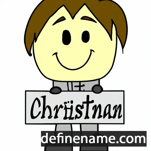 cartoon of the name Christian