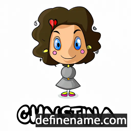 cartoon of the name Christiana