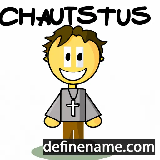 cartoon of the name Christianus