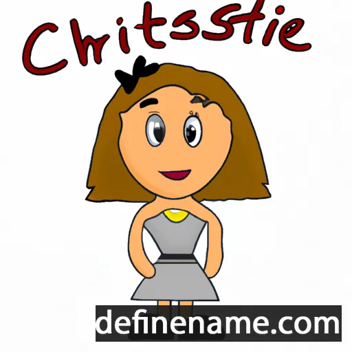 cartoon of the name Christie