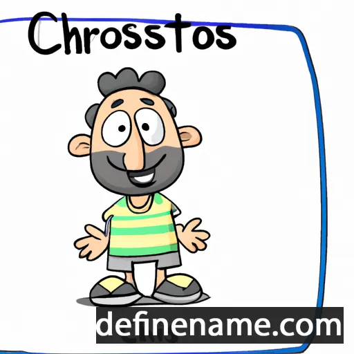 cartoon of the name Christoforos