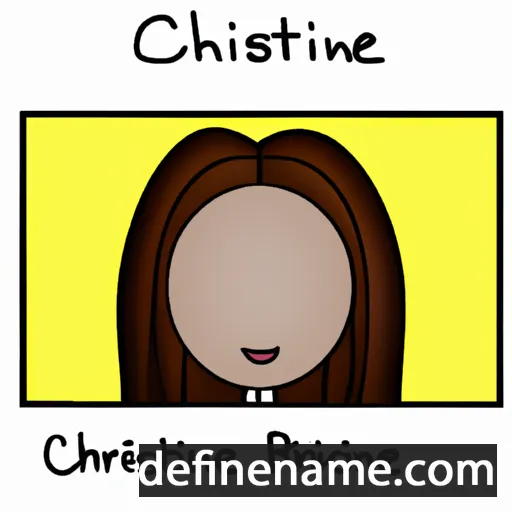 cartoon of the name Chrizanne