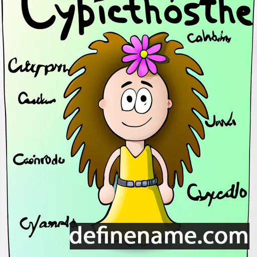 cartoon of the name Chrysanthi