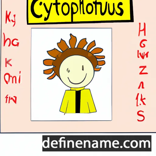 cartoon of the name Chrysanthos