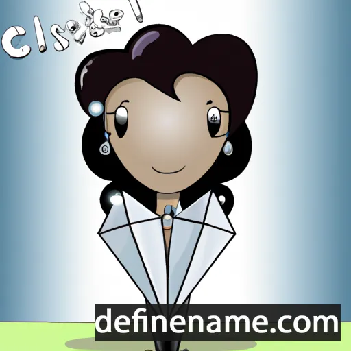 cartoon of the name Chrystal