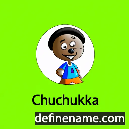 cartoon of the name Chukwuebuka