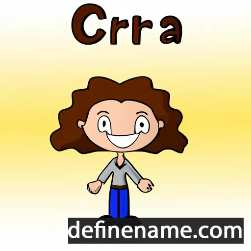 cartoon of the name Cierra