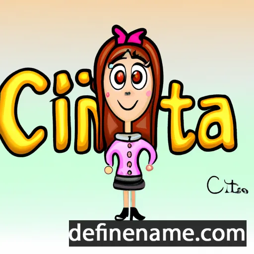 cartoon of the name Cintia