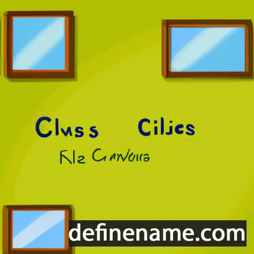 cartoon of the name Clarisse