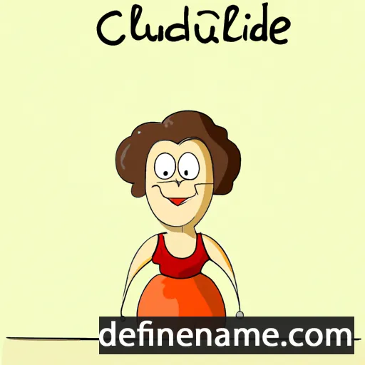 cartoon of the name Claudine