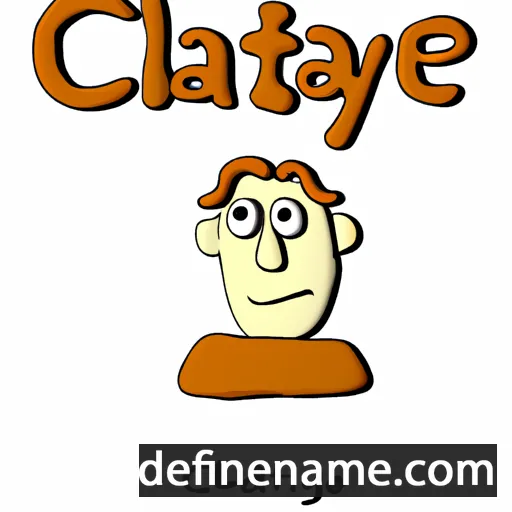 cartoon of the name Clay