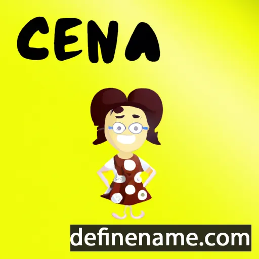 cartoon of the name Cleena