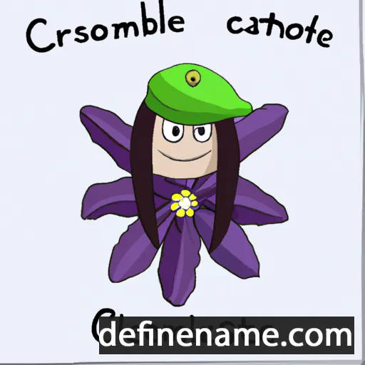 cartoon of the name Clematis