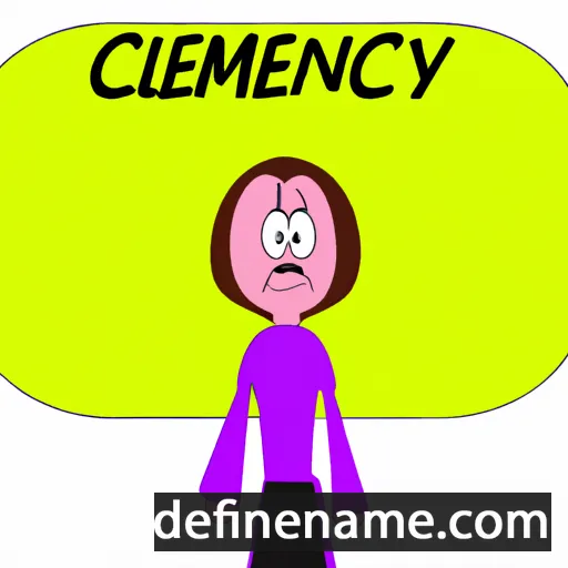 cartoon of the name Clemency