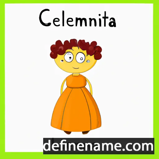 cartoon of the name Clementia