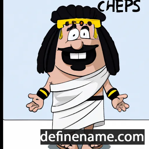 cartoon of the name Cleophas