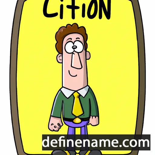 cartoon of the name Clifton