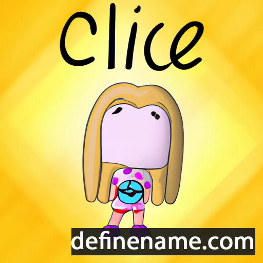 cartoon of the name Cloe