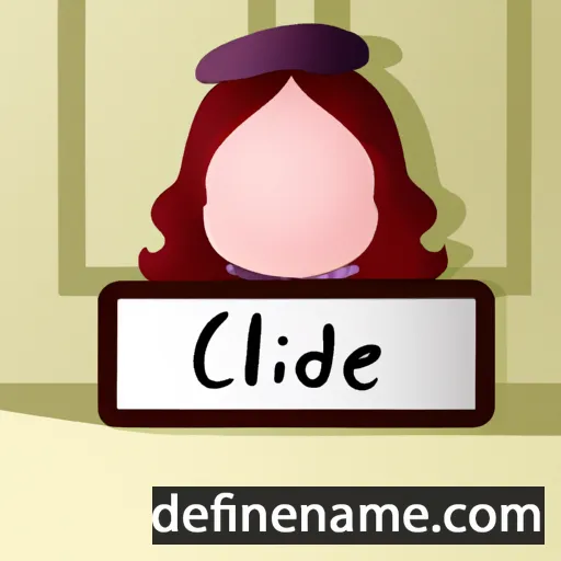 cartoon of the name Clotilde