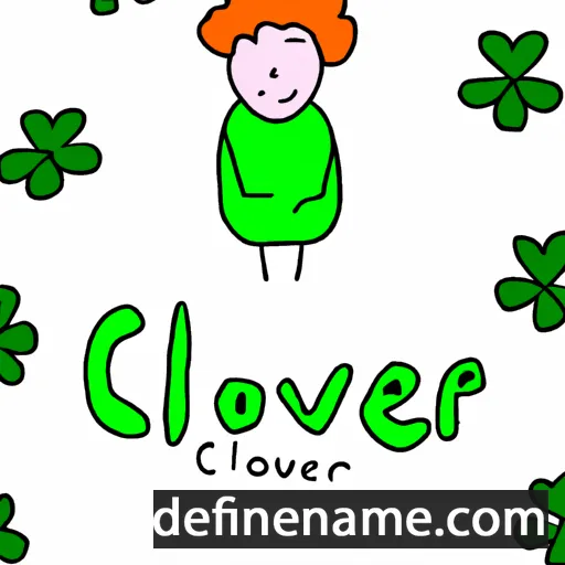 cartoon of the name Clover