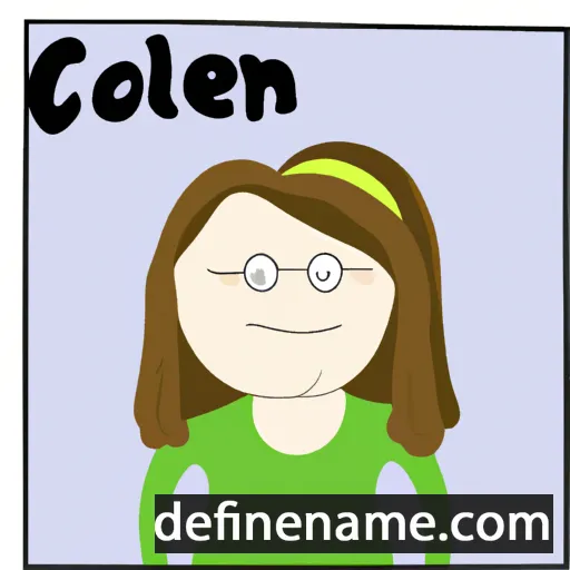 cartoon of the name Coleen