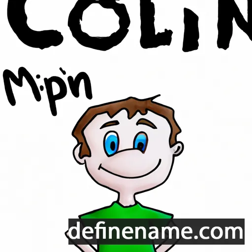 cartoon of the name Colin