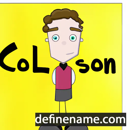 cartoon of the name Colson