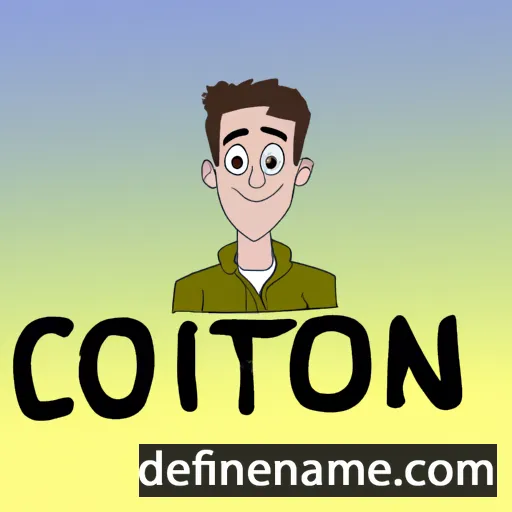 cartoon of the name Colton