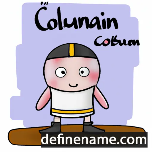 cartoon of the name Columbán