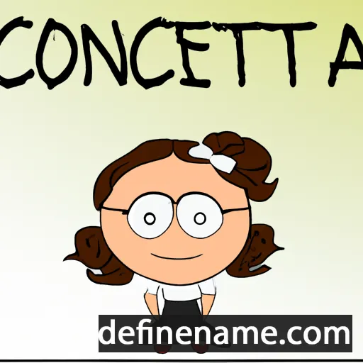 cartoon of the name Concettina