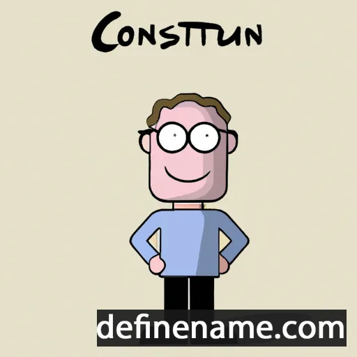 cartoon of the name Constantijn