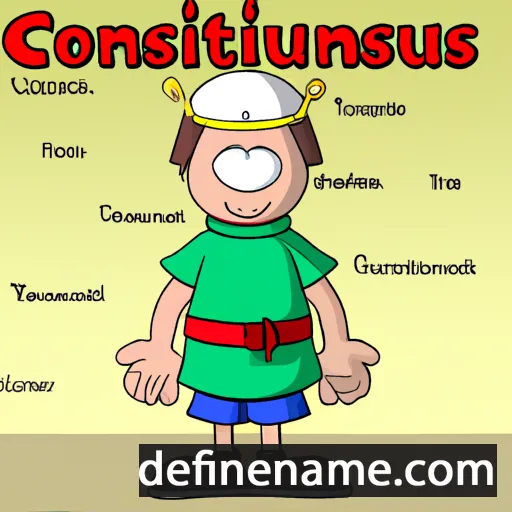 cartoon of the name Constantius