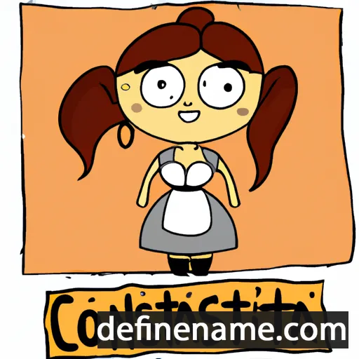 cartoon of the name Constanza