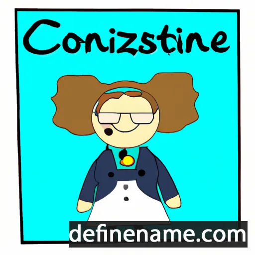 cartoon of the name Constanze