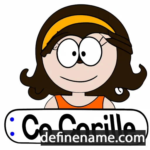 cartoon of the name Coralie