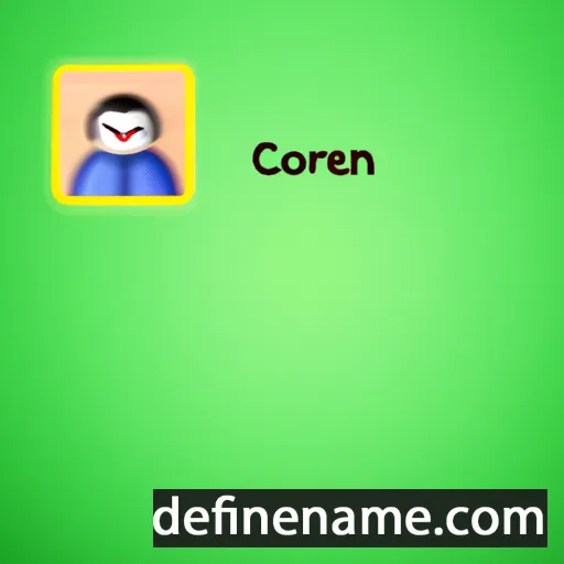 cartoon of the name Coreen