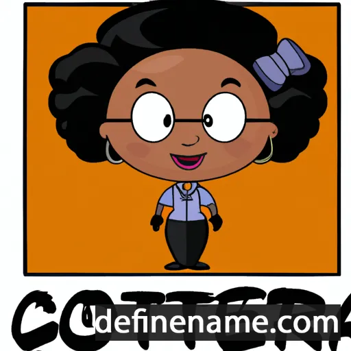 cartoon of the name Coretta