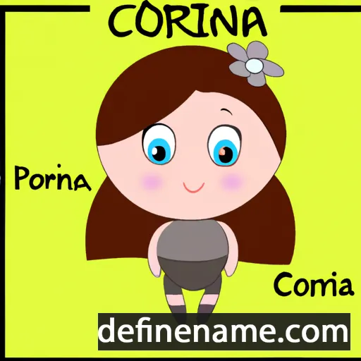 cartoon of the name Corina