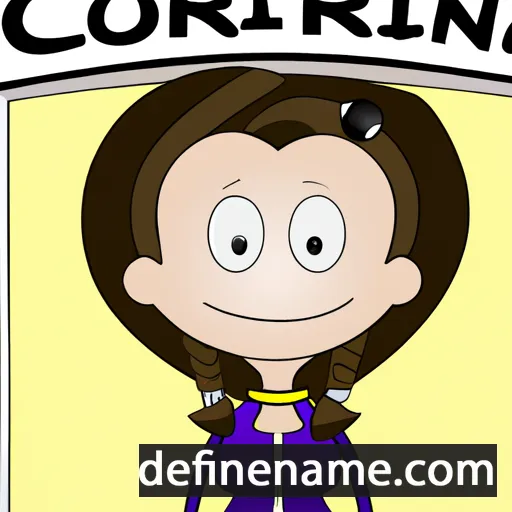 cartoon of the name Corinna