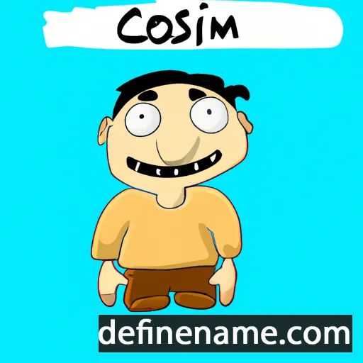 cartoon of the name Cosmin