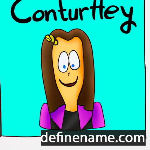 cartoon of the name Courteney