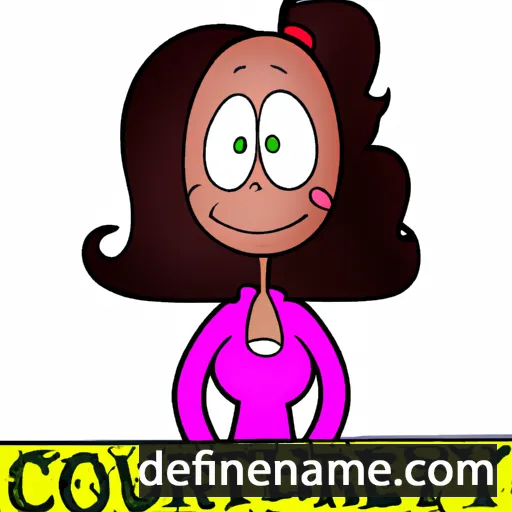 cartoon of the name Courtney