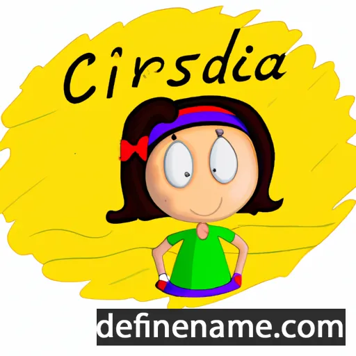 cartoon of the name Criseida