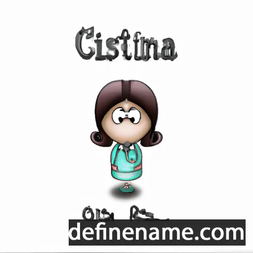 cartoon of the name Cristina