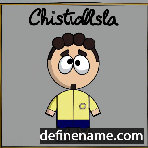 cartoon of the name Cristóbal