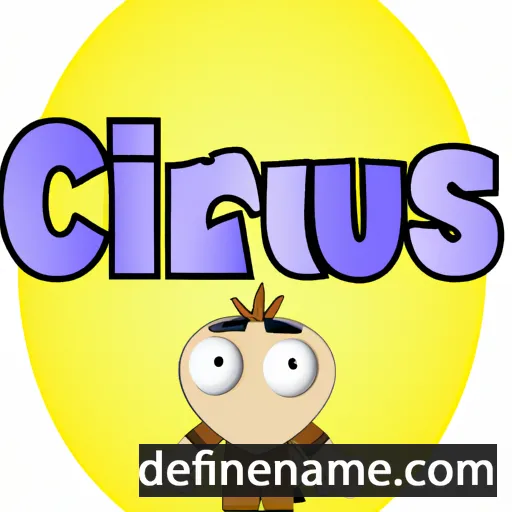 cartoon of the name Crius