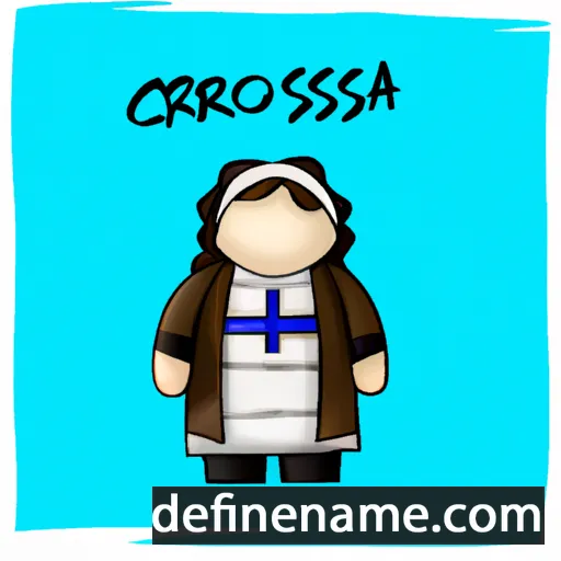 Crocifissa cartoon