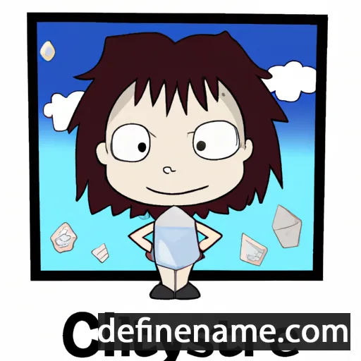 cartoon of the name Crystal