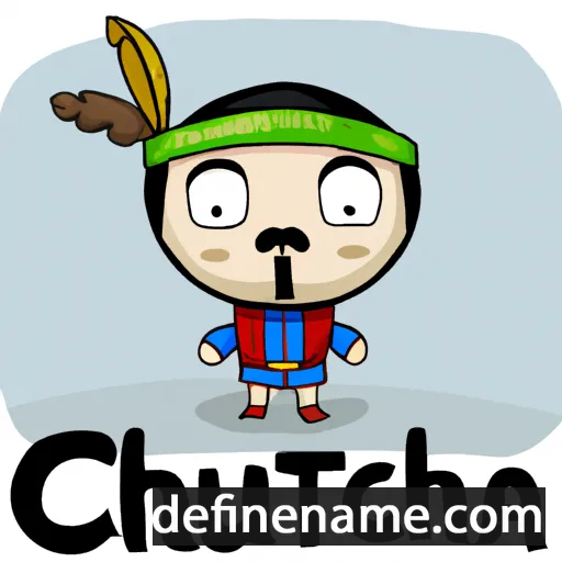 cartoon of the name Cuauhtémoc