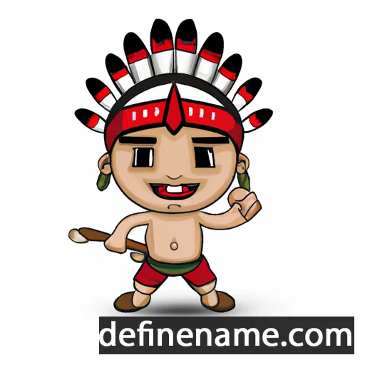 cartoon of the name Cuauhtemoc